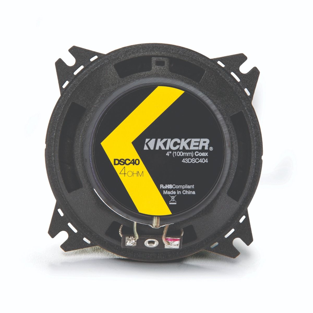 Kicker 43DSC404 KICKER - DSC40 4inch (100mm) Coaxial Speakers, 4Ω