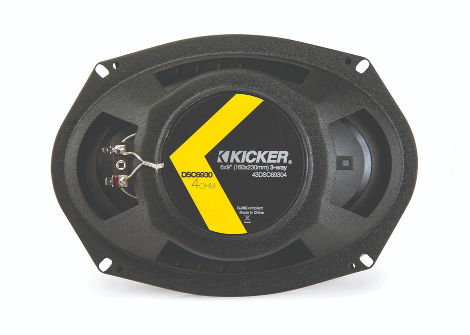 Kicker 43DSC69304 KICKER - DSC6930 6x9 3-Way Speakers, 4Ω