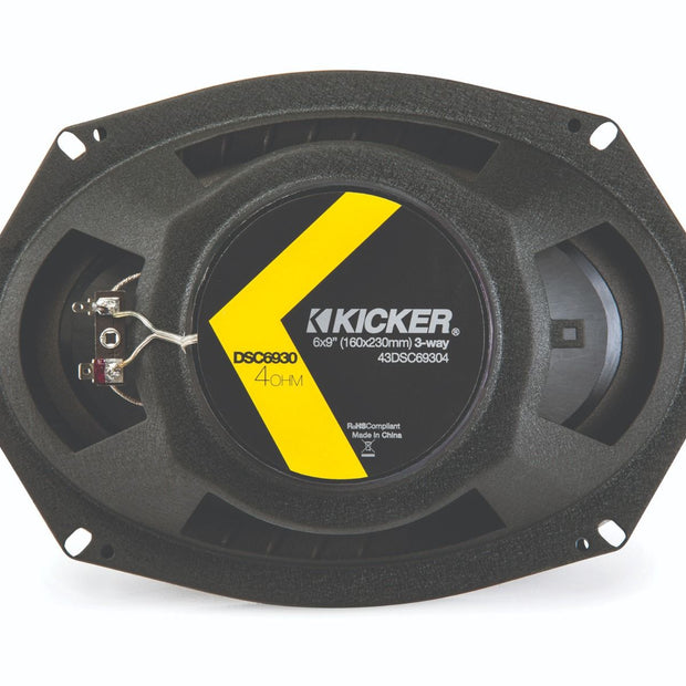 Kicker 43DSC69304 KICKER - DSC6930 6x9 3-Way Speakers, 4Ω