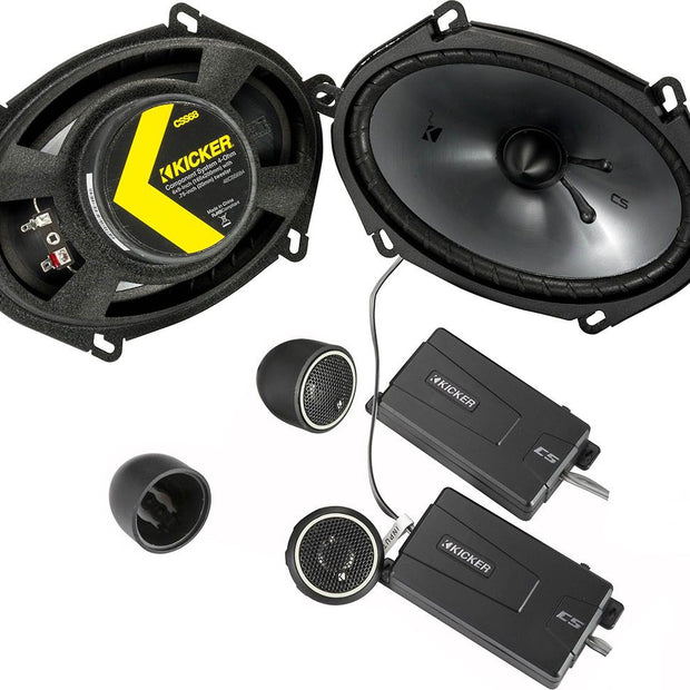 46CSS684 CS-Series 6x8-inch Component 4Ω Speakers with 0.75inch tweeters