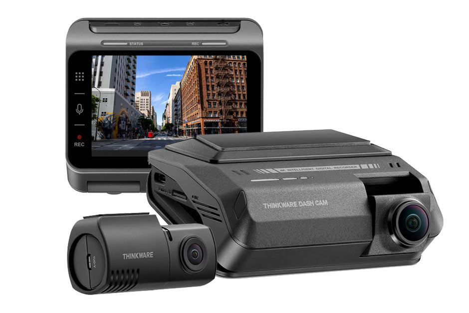 2-CH DASHCAM SONY STARVIS 2, 4K FRONT / 2K REAR, DUAL HDR, 3.5" TOUCHSCREEN, WIFI, GPS, 64GB, HW CABLE