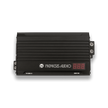 3090W RMS Full Range Series Monoblock Amplifier. 1-Ohm stable Class D design featuring a 10.16″ chassis and an included remote bass knob with a digital voltmeter.