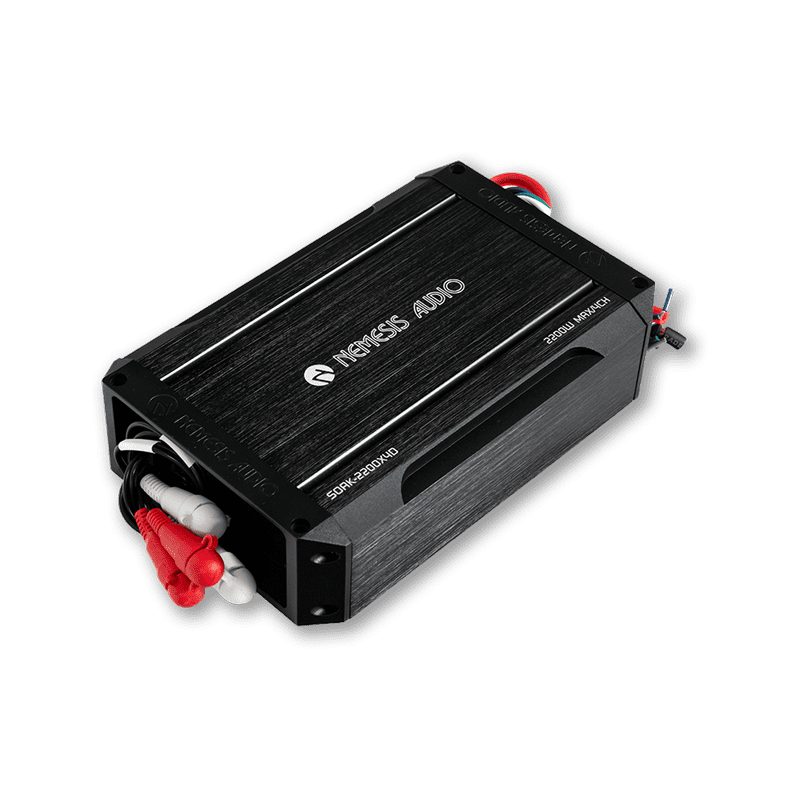 Nemesis Audio SOAK-2200X4D 2200W Max Waterproof 4-CH Marine Amp