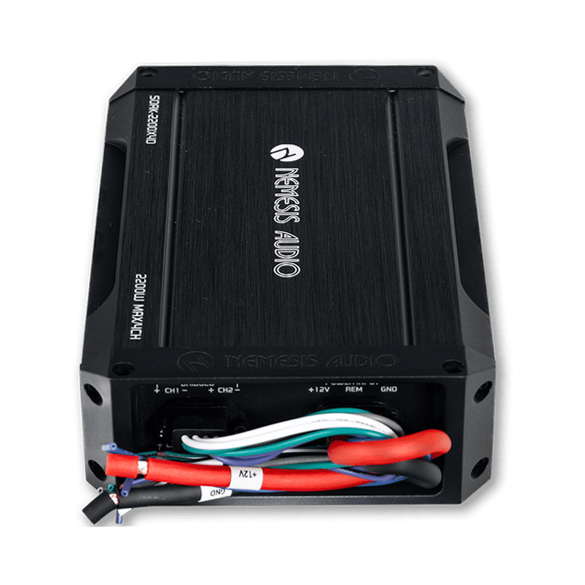 Nemesis Audio SOAK-2200X4D 2200W Max Waterproof 4-CH Marine Amp