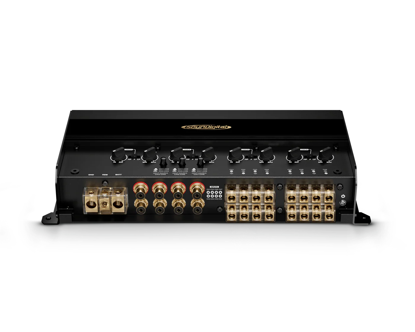 SounDigital   2000.8   GAN   High   Quality   8   Channel   Amplifier.   165   watts   X   8   at   4   ohms