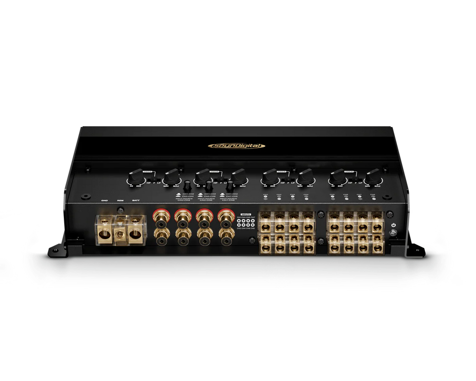 SounDigital   2000.8   GAN   High   Quality   8   Channel   Amplifier.   165   watts   X   8   at   4   ohms