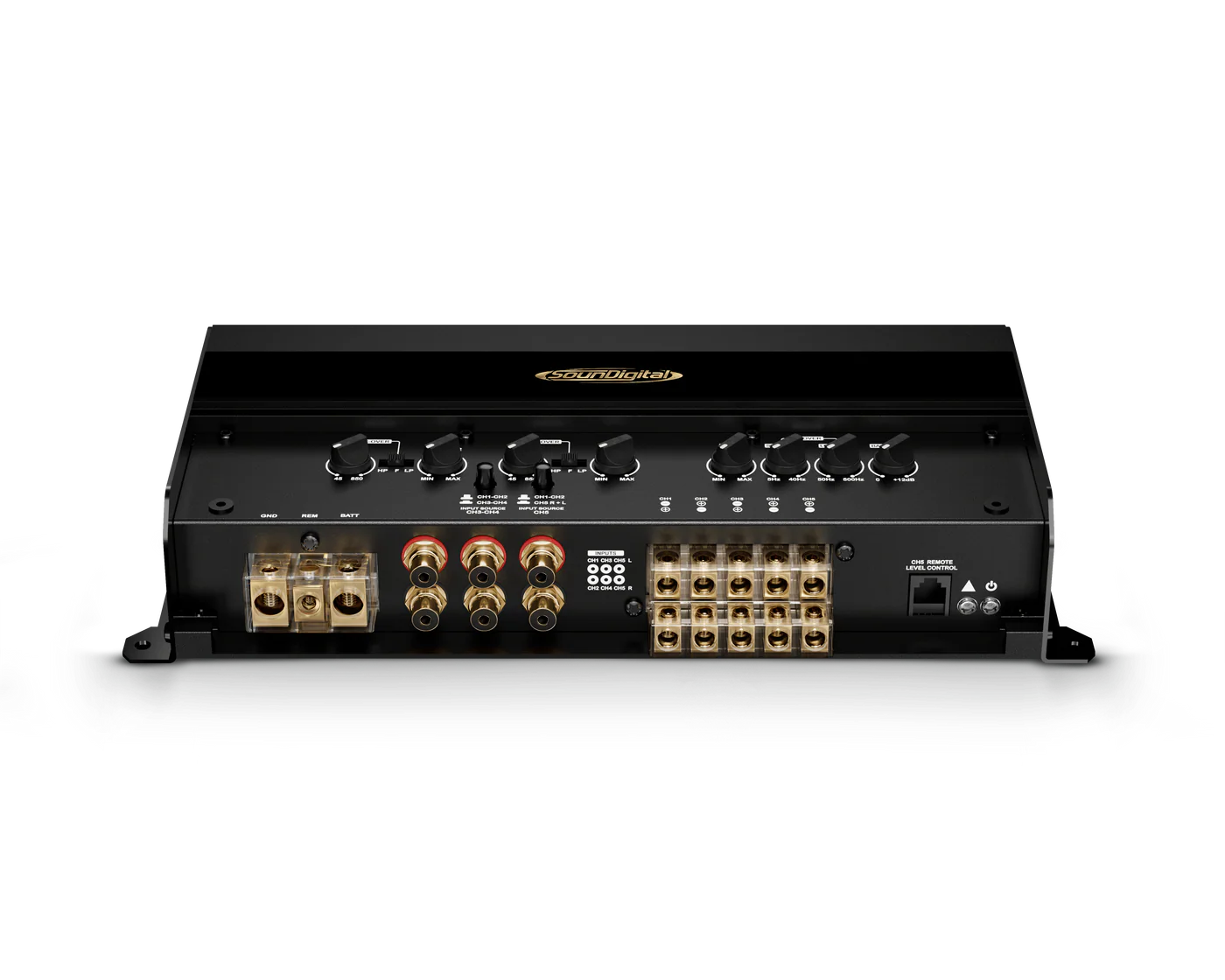 SounDigital   1500.5   GAN   (4   x   125   watts   +   1000   mono   watts)   5   channel   super   amp.