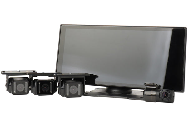 4CH Dashcam: 1080p Front, Sides (L/R) and Rear Cameras + 10.36" Screen