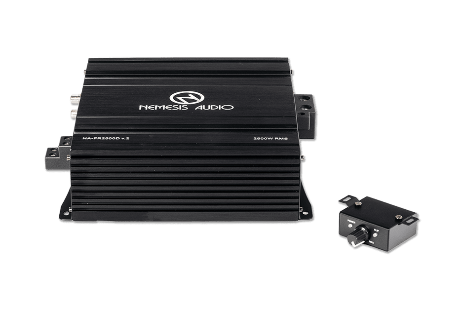 1 channel full-range compact Class D amp, 2500W RMS @1-Ohm. Full crossover control and advanced protection.