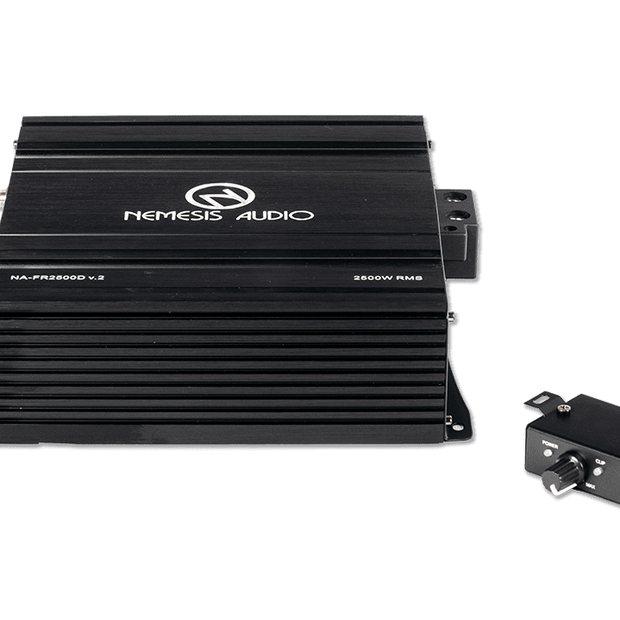1 channel full-range compact Class D amp, 2500W RMS @1-Ohm. Full crossover control and advanced protection.