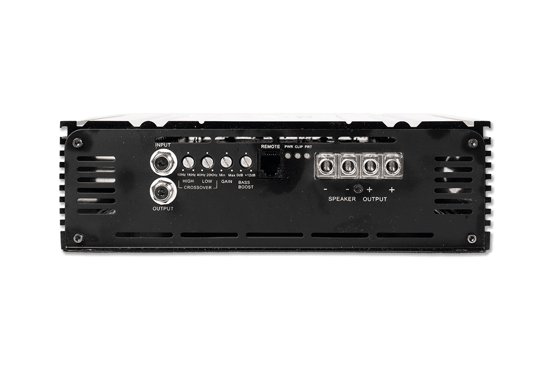1-Channel Class D amplifier with strong output, variable crossovers, and reliability for demanding systems.