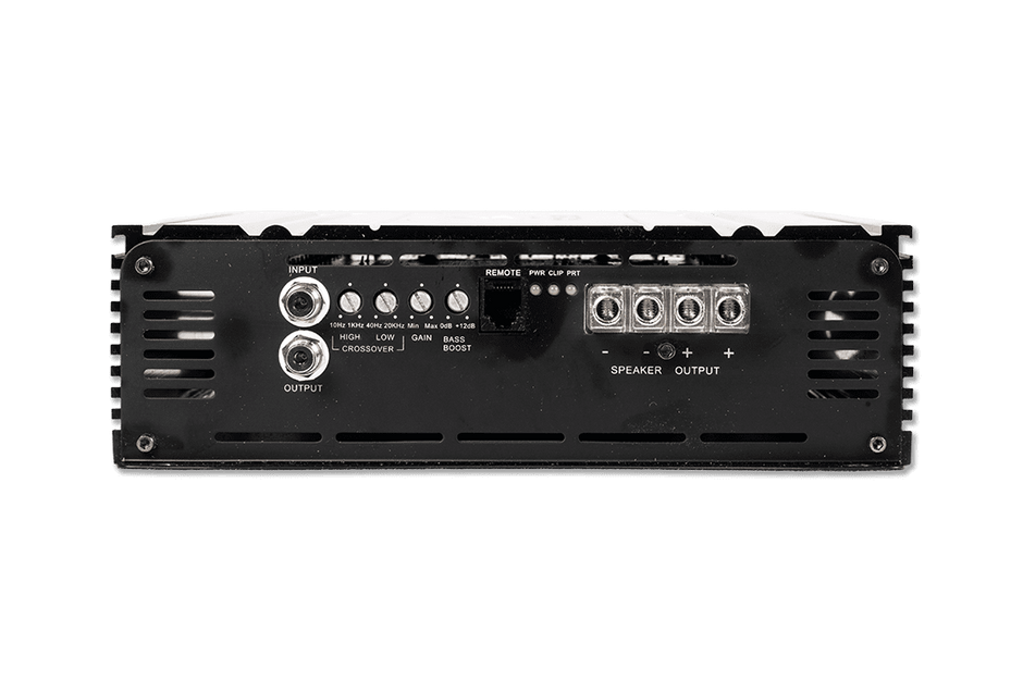 1-Channel Class D amplifier with strong output, variable crossovers, and reliability for demanding systems.
