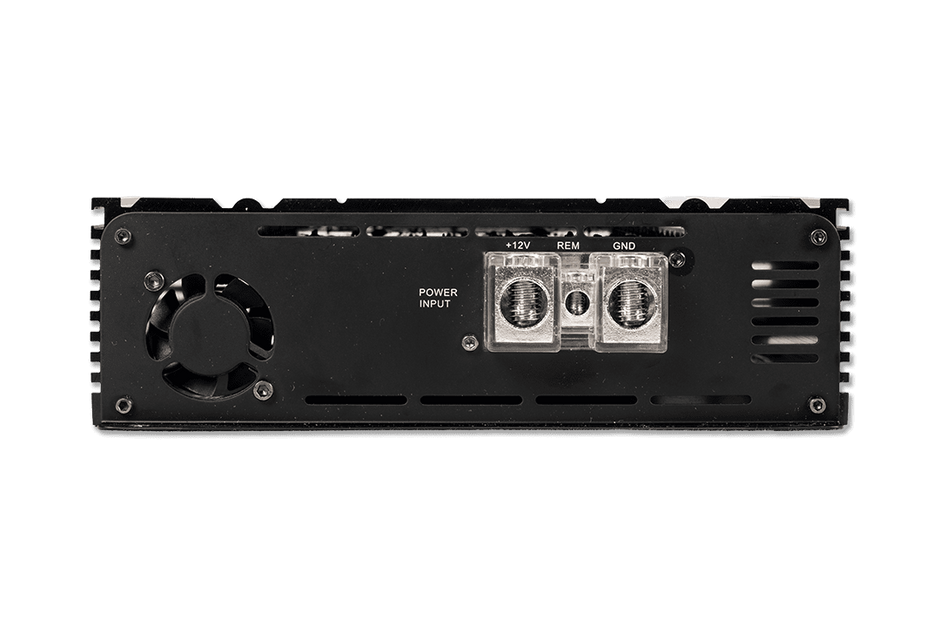 1-Channel Class D amplifier with strong output, variable crossovers, and reliability for demanding systems.