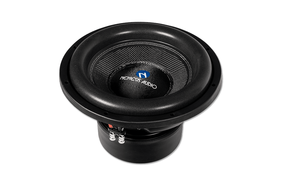 12″ dual 4-Ohm car audio Mystical Series subwoofer. High power handling and clean projection for competition builds.