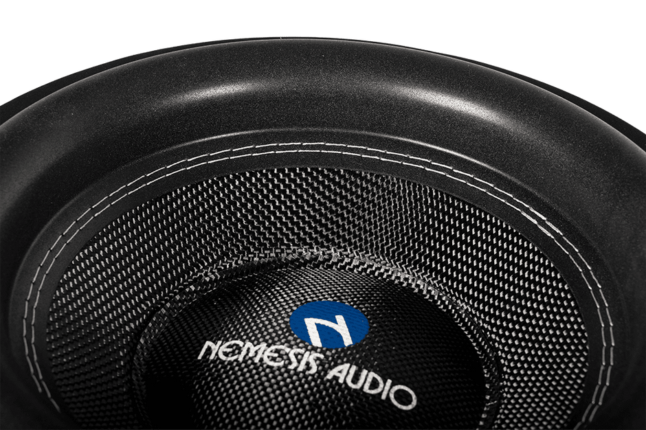 12″ dual 4-Ohm car audio Mystical Series subwoofer. High power handling and clean projection for competition builds.