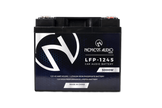 Nemesis Audio LFP-1245  12V 45Ah LiFePO4 battery, 5000W rating. Reliable, durable lithium performance for car audio.