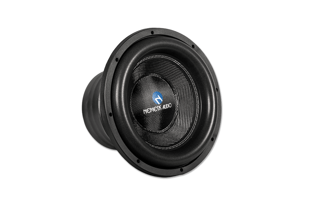 12″ dual 4-Ohm car audio Mystical Series subwoofer. High power handling and clean projection for competition builds.