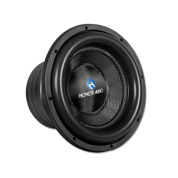 12″ dual 4-Ohm car audio Mystical Series subwoofer. High power handling and clean projection for competition builds.