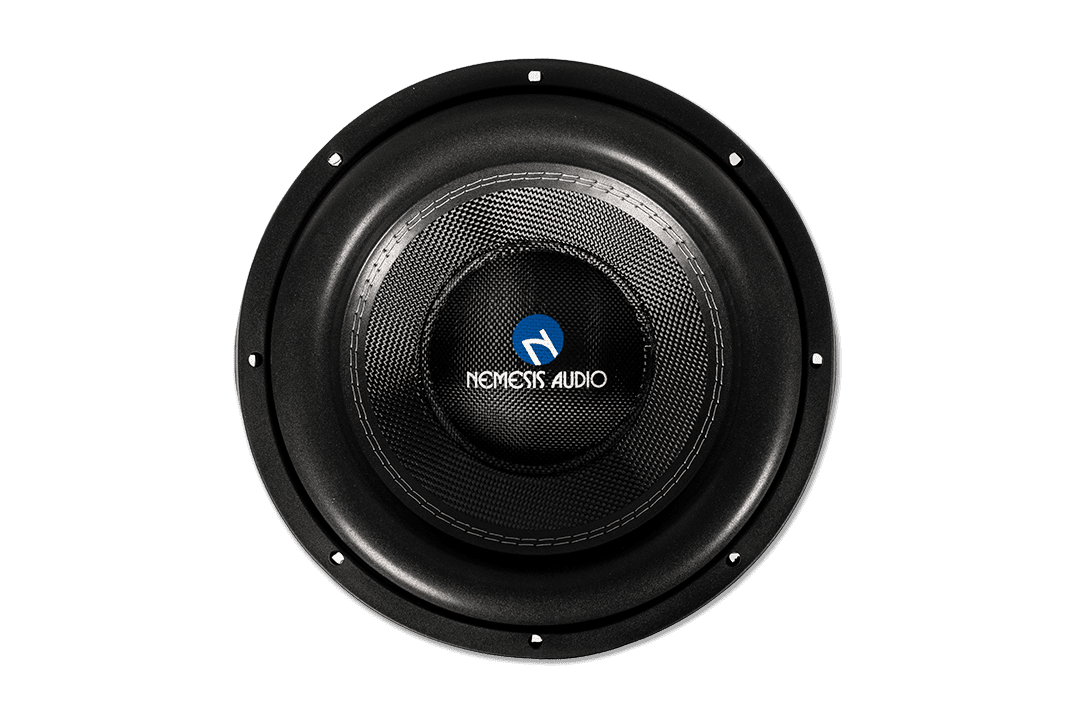 12″ dual 4-Ohm car audio Mystical Series subwoofer. High power handling and clean projection for competition builds.