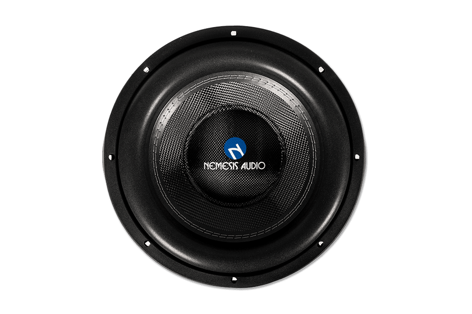 12″ dual 4-Ohm car audio Mystical Series subwoofer. High power handling and clean projection for competition builds.