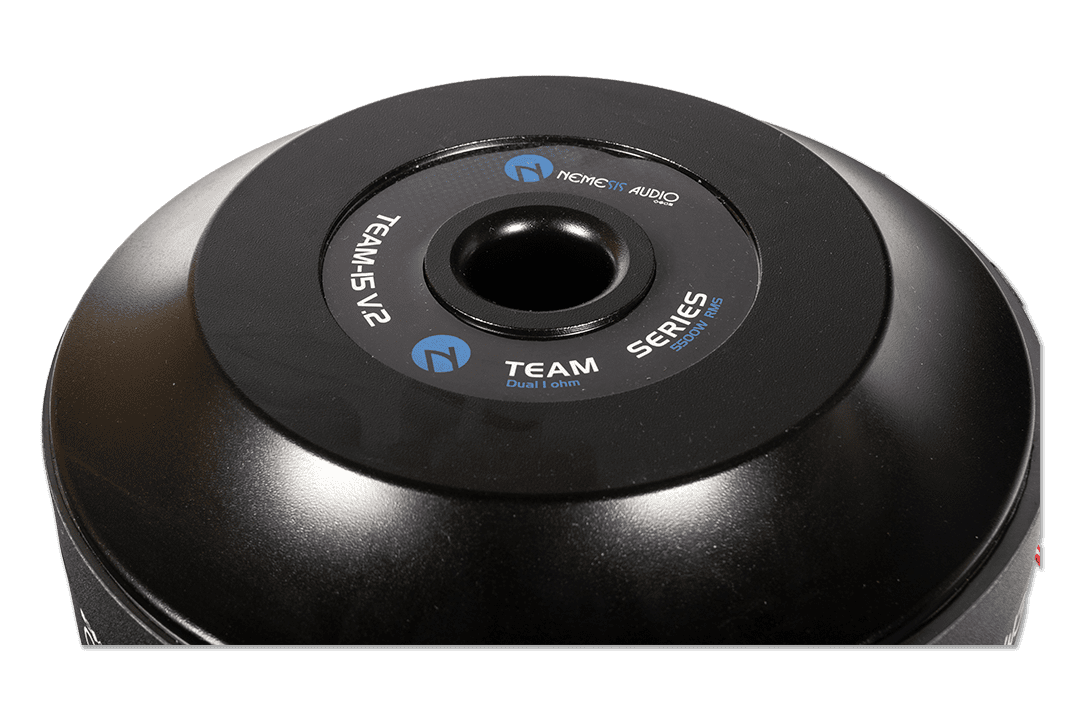 15″ High Performance Subwoofer, 5500W RMS. Heavy-duty design with 5″ voice coil and 765oz magnet.
