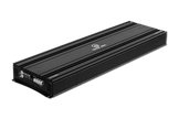 1-channel Class D amp, 20,000W RMS @1-Ohm. Smart cooling, full protection, and bass boost.