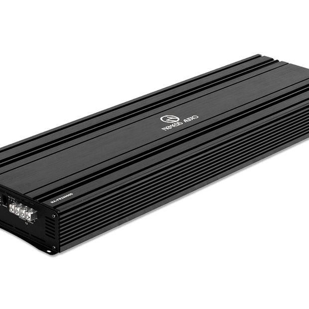 1-channel Class D amp, 20,000W RMS @1-Ohm. Smart cooling, full protection, and bass boost.
