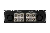 1-channel Class D amp, 20,000W RMS @1-Ohm. Smart cooling, full protection, and bass boost.