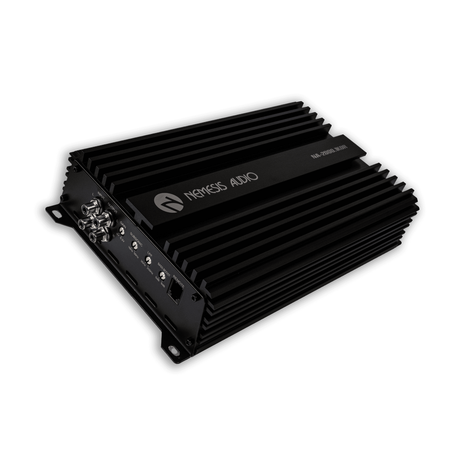 Class D 1-Channel Monoblock Car Amplifier 2000 Watts @ 1-Ohm – Made In Korea