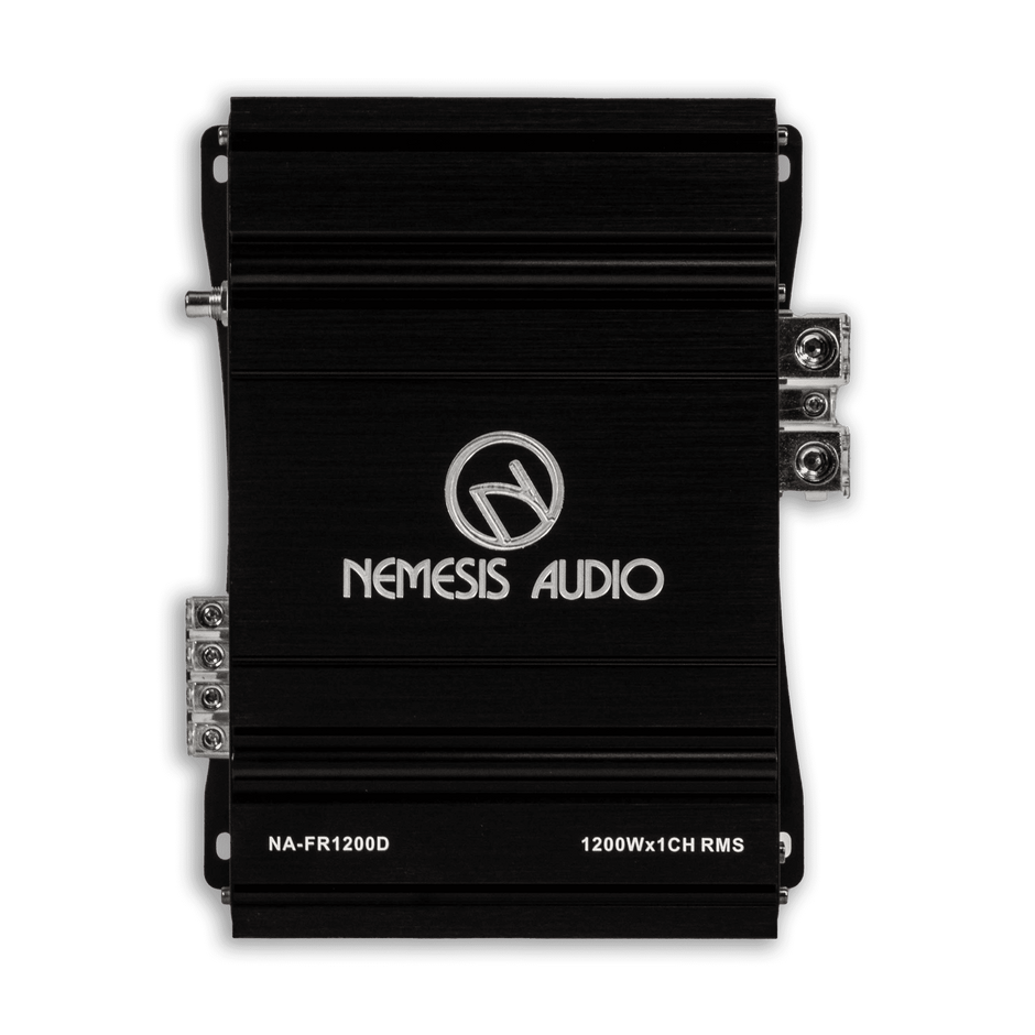 Full-Range Class D 1-Channel Monoblock Car Amplifier 1200 Watts @ 1-Ohm