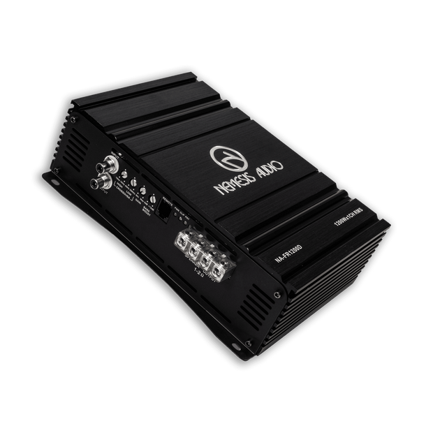 Full-Range Class D 1-Channel Monoblock Car Amplifier 1200 Watts @ 1-Ohm