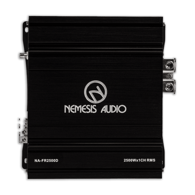 Full-Range Class D 1-Channel Monoblock Car Amplifier 2500 Watts @ 1-Ohm