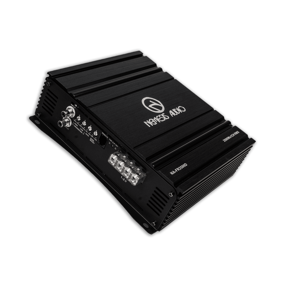 Full-Range Class D 1-Channel Monoblock Car Amplifier 2500 Watts @ 1-Ohm