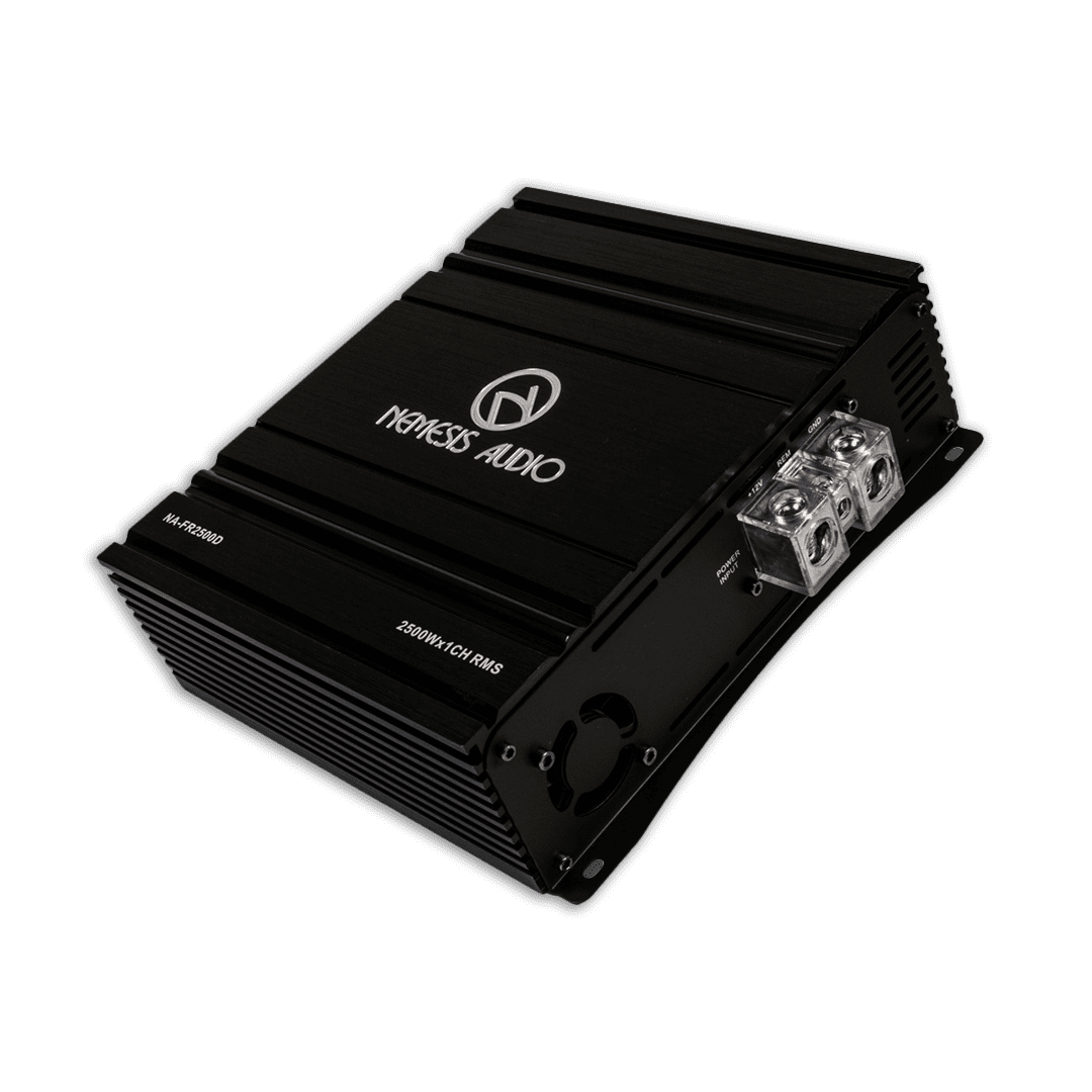 Full-Range Class D 1-Channel Monoblock Car Amplifier 2500 Watts @ 1-Ohm