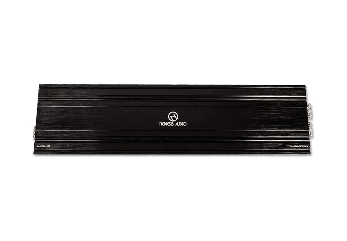 1-channel full-range Class D amplifier, 30,000W RMS @1-Ohm. Smart cooling and high output.
