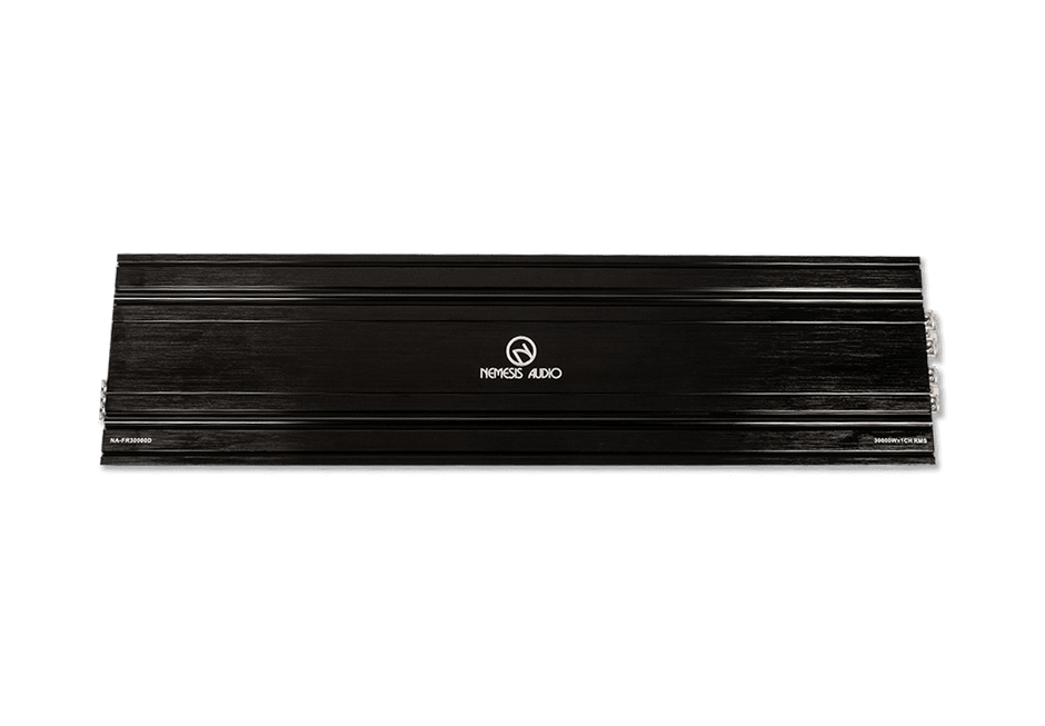 1-channel full-range Class D amplifier, 30,000W RMS @1-Ohm. Smart cooling and high output.