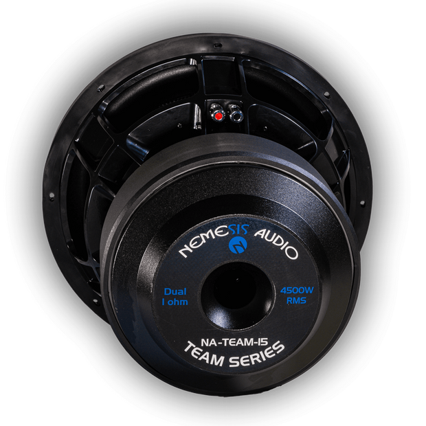 15″ High Performance 4500W RMS Dual Voice Coil 1-Ohm Team Series Car Subwoofer