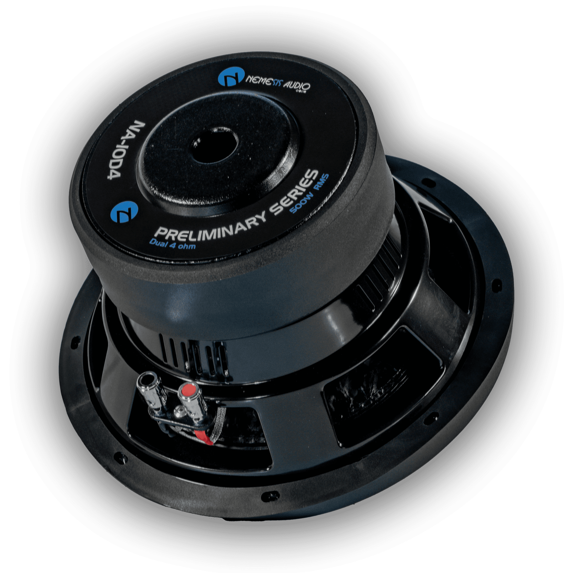 NA-10D4, 10″ High Performance 500W RMS Dual 4-Ohm Voice Coil Car Subwoofer