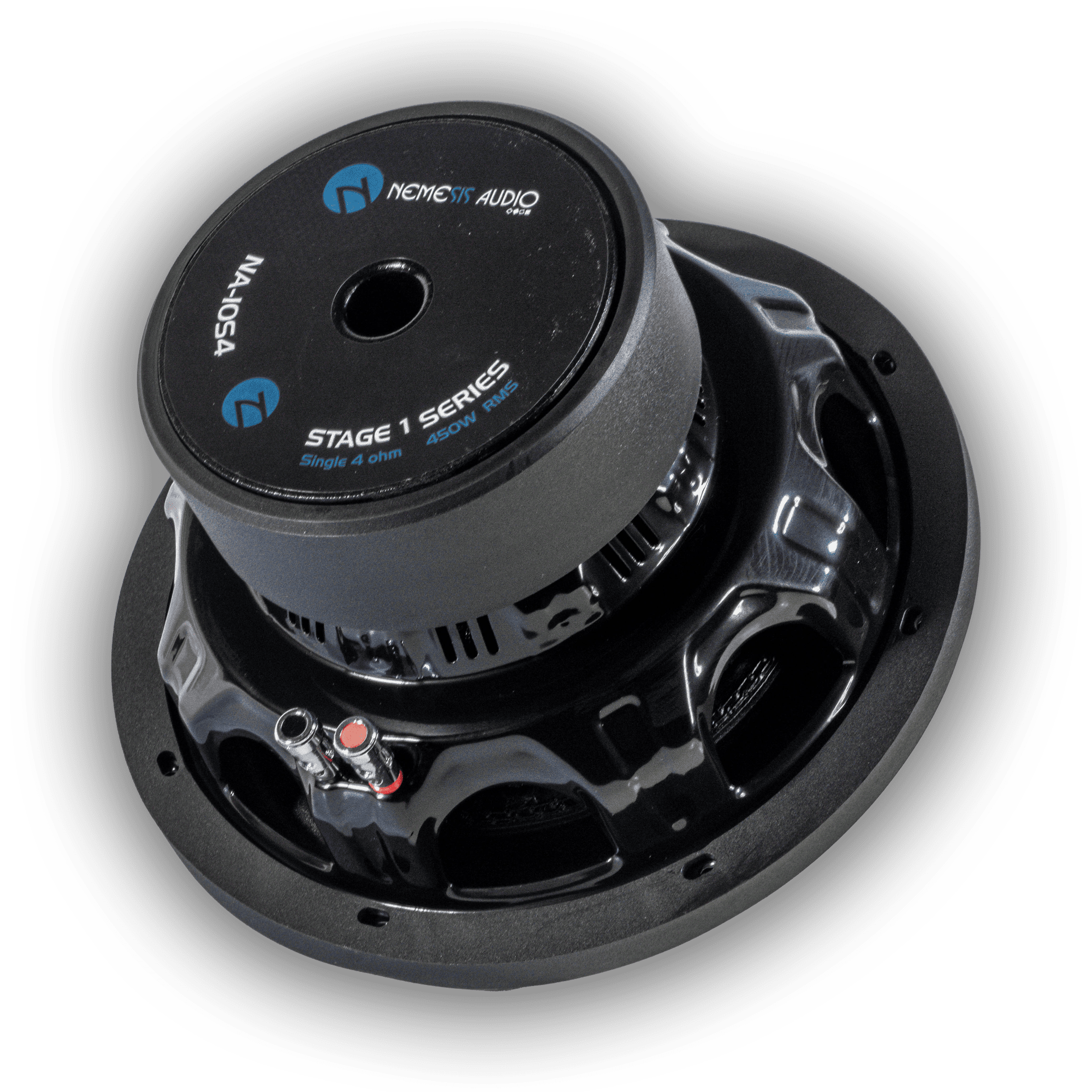 NA-10S4 ,10″ 450W RMS Single 4-Ohm Voice Coil Car Subwoofer