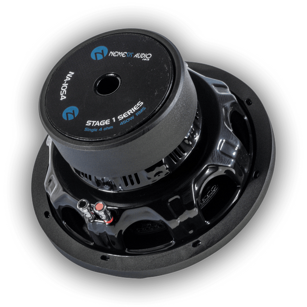 NA-10S4 ,10″ 450W RMS Single 4-Ohm Voice Coil Car Subwoofer