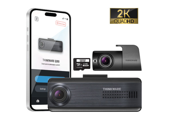 2-CH 2K FRONT,1080p REAR WIFI, 32GB, HW CABLE & GPS