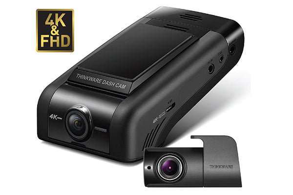 NEW 2-CH 4K 8MP DASHCAM w/ 1080P REAR CAM, CLA, HW CABLE, 64GB