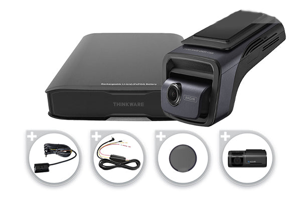 2-CH 4K DASHCAM, w/ 2K REAR CAM, OBD2 CABLE, CLA, CPL FILTER