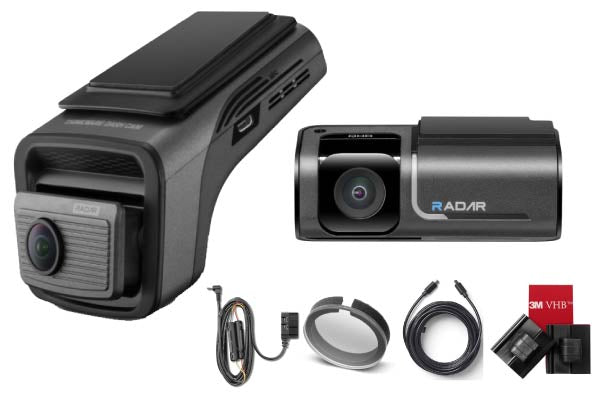 2-CH 4K DASHCAM, w/ 2K REAR CAM, DUAL HDR, OBD2 CABLE, CPL FILTER, 64GB