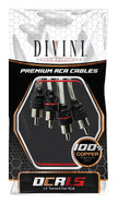 Divini Sound Solutions RCA Cable (1.5 ft. - 100% OFC)