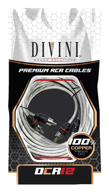 Divini Sound Solutions RCA Cable (12 ft. - 100% OFC)