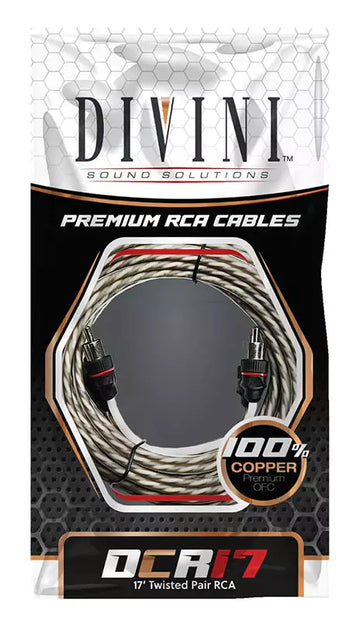 Divini Sound Solutions RCA Cable (17 ft. - 100% OFC)