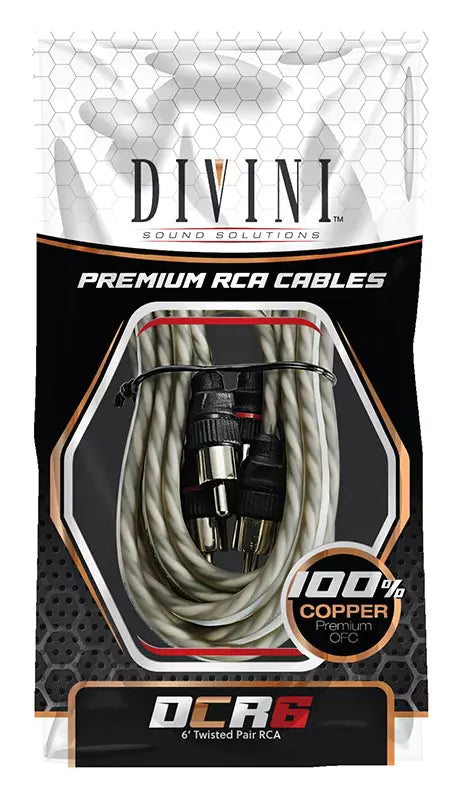 Divini Sound Solutions RCA Cable (6 ft. - 100% OFC)