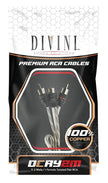 Divini Sound Solutions RCA Y-Adapter (2 Male / 1 Female - 100% OFC)