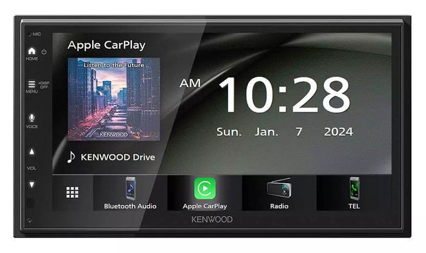 Kenwood S/DDin Mechless Receiver (6.8" - BT / CarPlay / AA / SXM Ready)